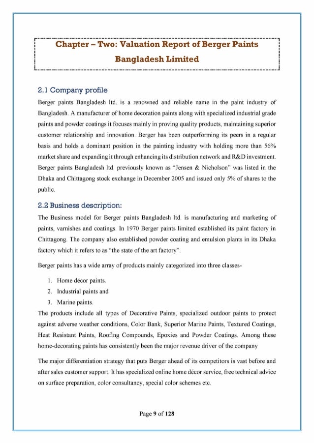 ratio analysis report berger paints bangladesh annual report 2017
